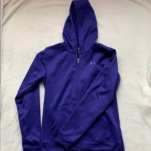Under armour purple zip up jacket